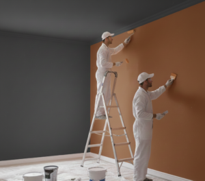 Professional wall painting in Luxembourg by Renovex, expert in home and interior renovation.